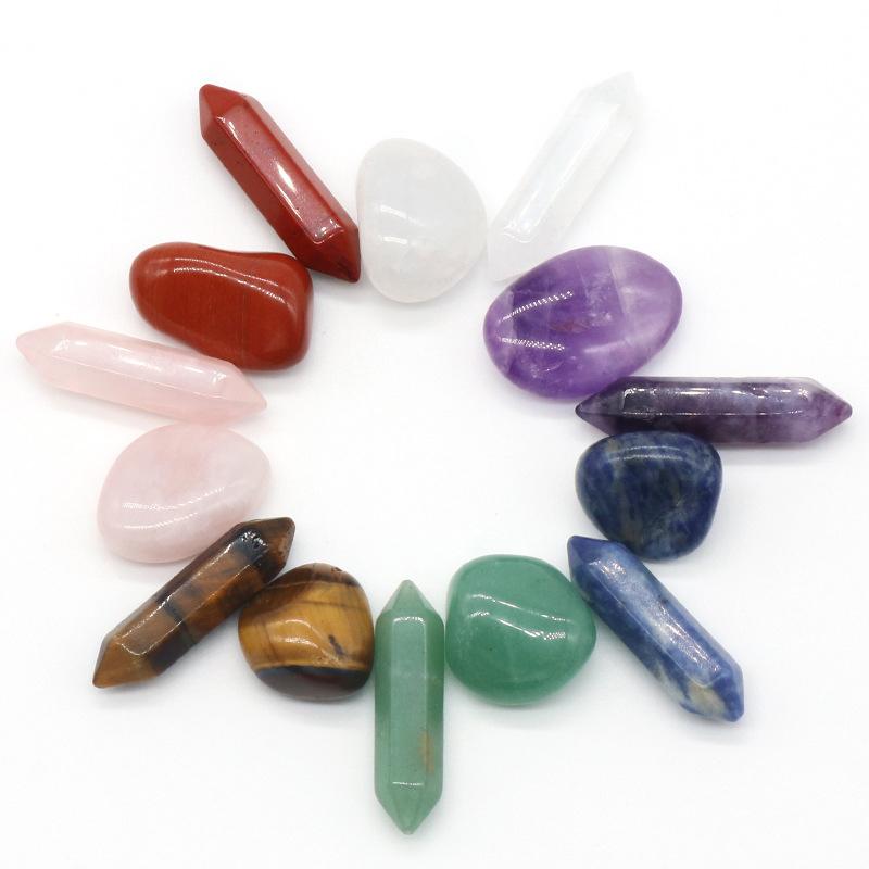 Seven Chakra Energy Healing Stone Natural Crystal Gemstone Ornaments Gifts