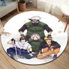 Naruto Round Area Rug Carpet Rug For Living Room Bedroom Sofa Playroom Decor Nonslip Floor Mat