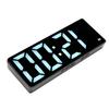 Digital Alarm Clock Multifunction Large Display Modern Style Temperature Display LED Mirror Clock for Home Bedroom