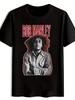Графическая футболка Bob Marley - Черная повседневная футболка с круглым вырезом в растафарианских цветах