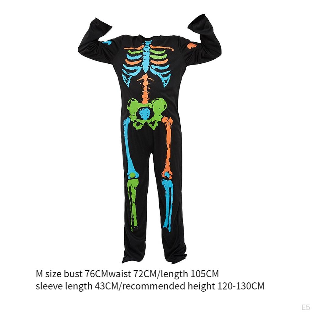 Boys Halloween Skeleton Costume Cosplay Children Clothing for Stage Performances