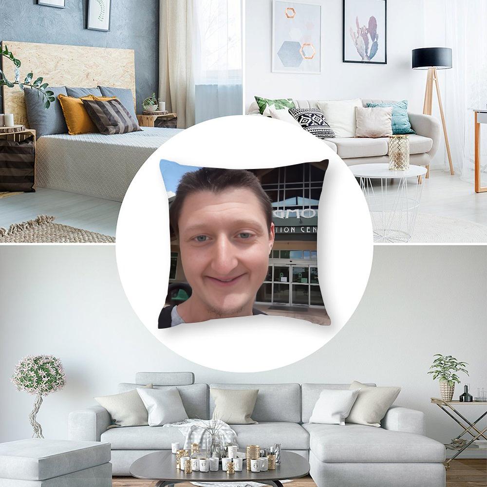 D-Daniel Larson Selfie Pillow Case 3D Print Polyester Fiber 45*45 cm Home Sofa Throw Pillow Cover Decoration Festival Gift