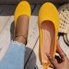 Fashion Women Flats 2024 New Solid Color Slip On Shoes for Women Casual Knitted Ballet Loafers Women Lightweight Breathable Flats Shoes