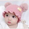 Knitted Beanie Cap Cute Pullover Hat Fashion Warm Hat  for Baby