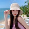 Spring and Autumn Hat Female Sweet Student Breathable Bucket Hat Summer Sunscreen Washbasin Hat New