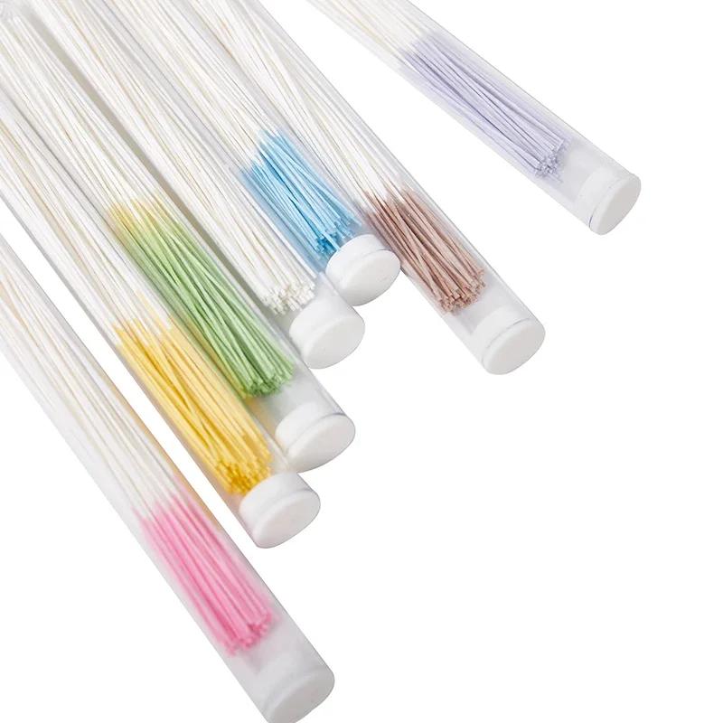 160/60 шт. Эффективное средство для чистки пирсинга ушей, Инструмент для чистки ушных отверстий, Одноразовая бумажная нить для чистки отверстий от грязи