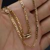 1 шт. Модная мужская позолоченная цепочка-ожерелье 4 мм Хип-хоп фурнитура 16-30 дюймов подходит для подвесок