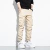 Men's Plus Size Casual Pants, Work Pants, Jeans, Autumn Loose Ankle Pants, 9-inch Elastic Waistband