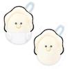 Round-eyed Namagaki Begging Petite Mascot Set of 2, Approx. 7cm