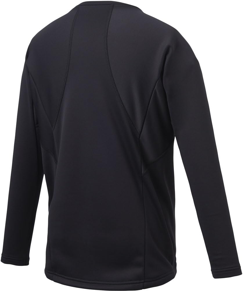 DESCENTE Бейсбольное круглое длинное черное термобелье, Юниорское, Шея, Рукав, JSTD-657B, Мальчики,