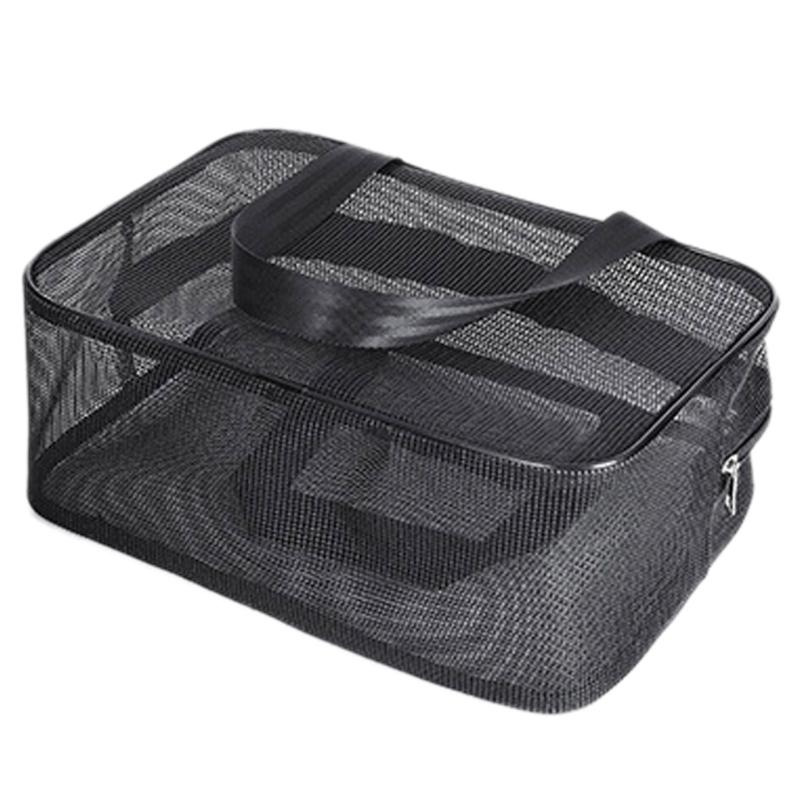 Компактные органайзеры для туалетных принадлежностей из сетчатой смолы для студенческих общежитий, кемпинга и ванных принадлежностей, подвесная сумка из сетчатой ткани для душа