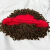 Детская шапка для кудрявых волос, эластичная смесовая хлопковая, унисекс, зимняя, для Хэллоуина и игр на свежем воздухе