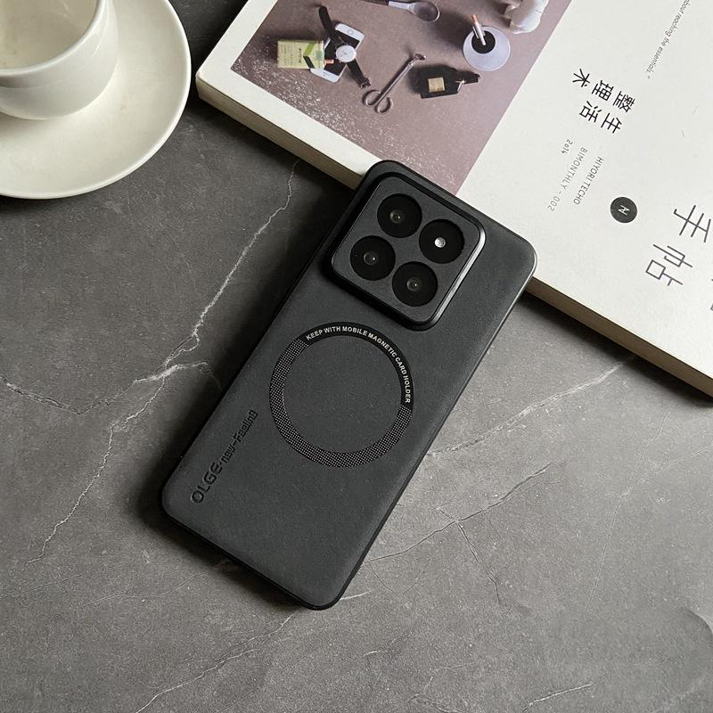 Магнитный чехол из искусственной кожи для 14 Ultra 13 Lite 13T Pro 12T Civi 3 2 Redmi Note 12 13 Pro+ K70E K70 POCO X6 F5 pro F4 GT