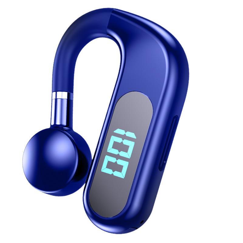 Новая Bluetooth-гарнитура с костной проводимостью, одно ухо, подвесное ухо, не входит в ухо, деловой спортивный цифровой дисплей, пояс