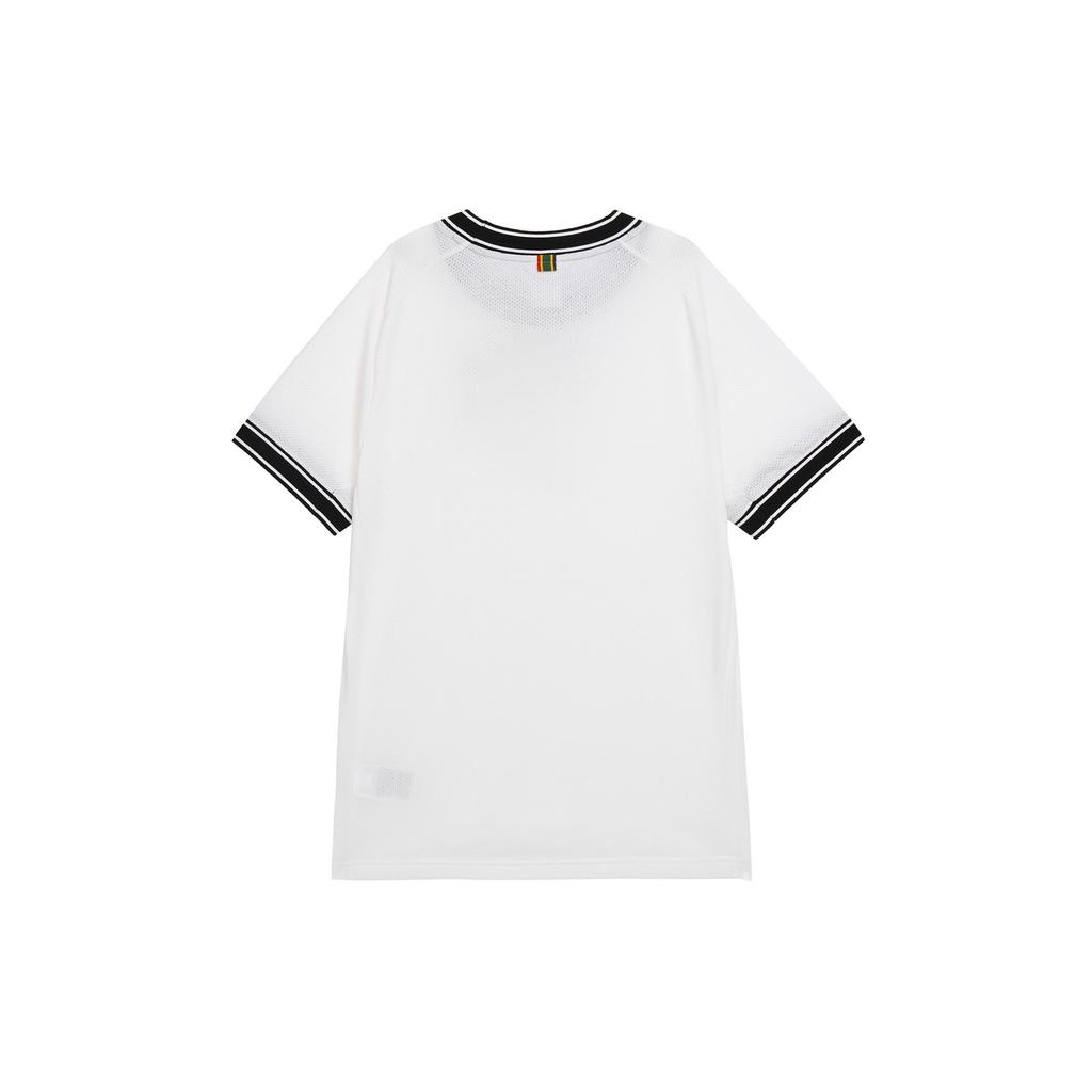 Nike Футболка для тенниса Court Heritage, легкая, дышащая, с коротким рукавом, мужская, цвет белый, черный FN0319-101