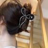 Elegant Fully Beaded Bow Hair Clip, Transparent Jelly Shark Hair Clip for Women