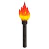 Handheld Torch Prop LED Light Realistic Flame Torch For Games Themed Party Camping Halloween Easter Resin Lampshade Retro Handle