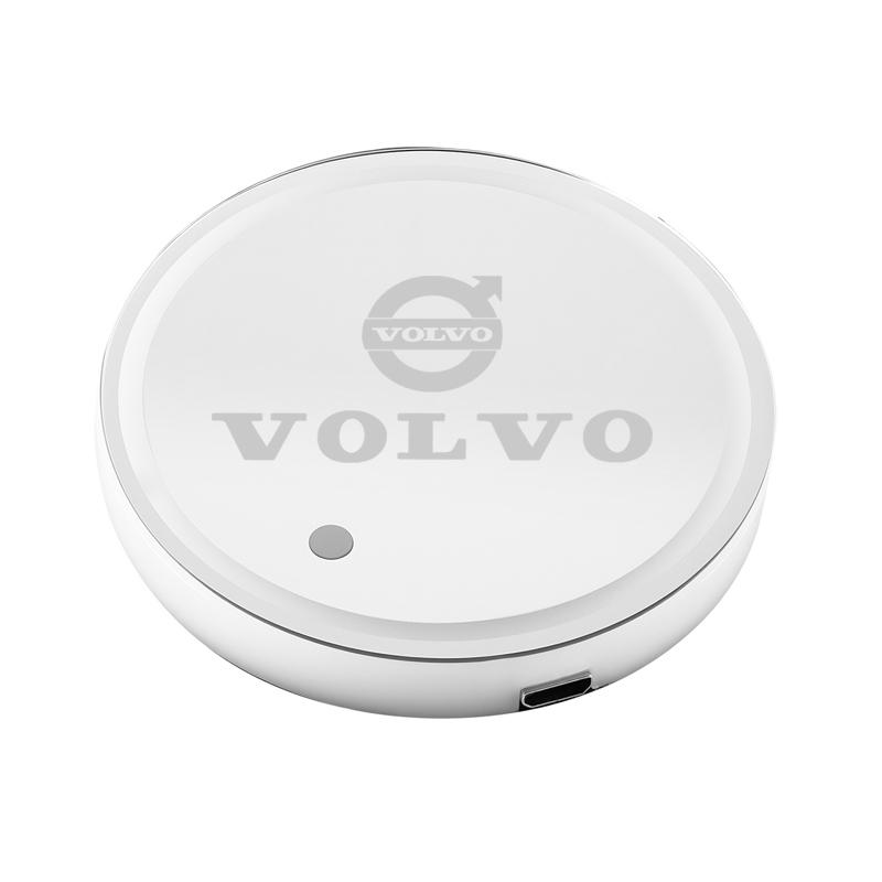 LED Car Emblem Water Cup Pad Rechargeable Coaster For Volvo Xc60 XC40 EX40 Xc90 S60 S90 EX30 V40 V60 V50 V90 S80 C40 V70 XC70