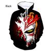 Yangi Moda Bleach 3D Bosma Xudi Anime Ichigo Kurosaki Erkaklar Ayollar Kundalik Uzun Qo'lli Toplar