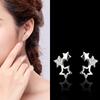 Новый продукт Серьги с полыми углами в форме пяти звезд для женщин Серьги для темперамента Серьги с имитацией циркония