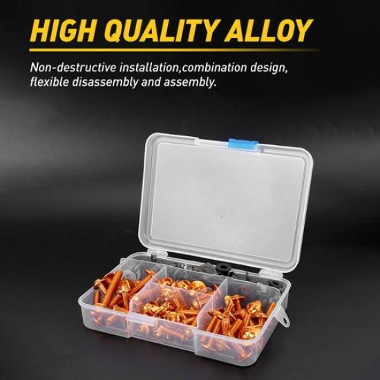 Золотой полный комплект болтов для обтекателя мотоцикла Запасные аксессуары-винты для кузова