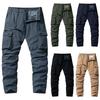 Мужские стираные и окрашенные комбинезоны с карманами Мужские повседневные брюки Мужские хлопковые комбинезоны Американские брюки