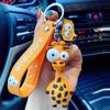 Cartoon Keychain Women Men Zebra Giraffe Keychain Funny Toy Car Accessories Gifts Novelty
