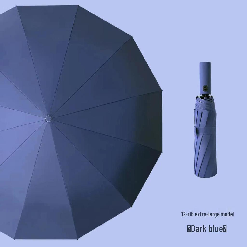 Пользовательский УФ Черный Клей Зонт от Солнца и Дождя – Женский Трехсложный Дизайн с Нанесением Логотипа.