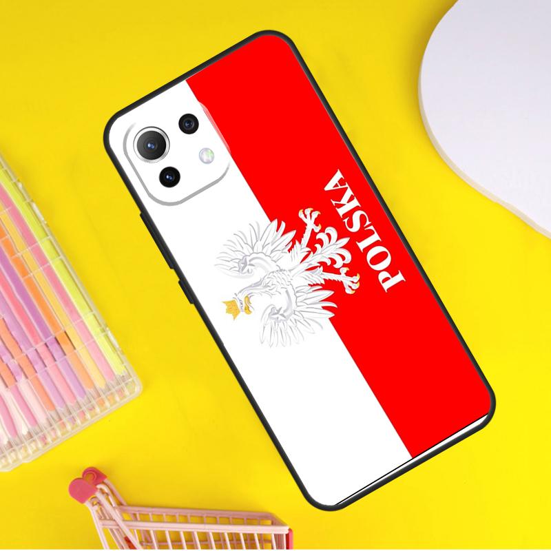 Флаг Польши для чехла POCO F5 X3 X4 X5 Pro F3 F4 GT M5s C40 Для Xiaomi 13 12 Lite 12X 11T 12T Pro Обложка