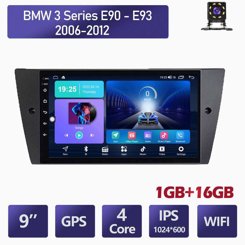 2 Din Android автомобильный радиоприемник мультимедийный видеоплеер для BMW 3 серии E90 E91 E92 E93 2006-2012 навигация GPS WIFI головное устройство 1 + 16 ГБ