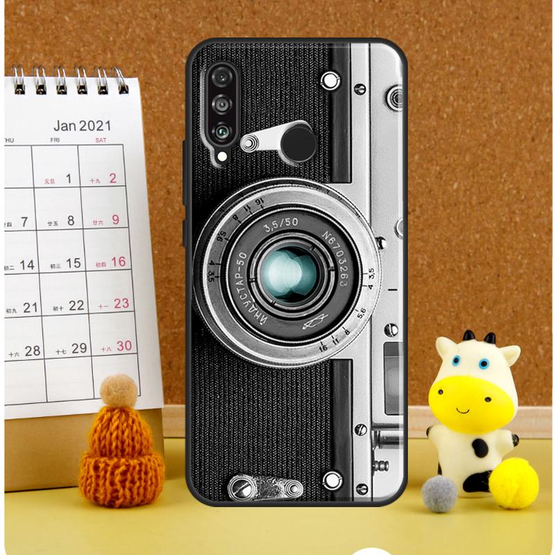 Ретро Камера Винтажная Для Huawei Nova 3i 7i 8i 11i 12i 9 10 SE Y60 Y61 Y70 Y72 Y73 Y90 Y91 P20 P30 P40 Lite Чехол