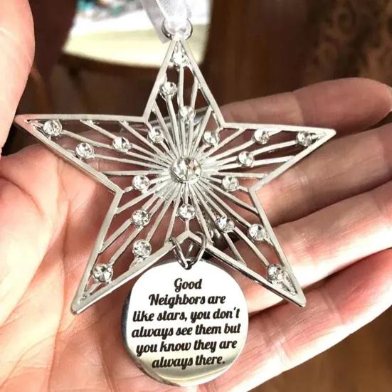 Christmas Decoration Star Fairy Heart Deer Snowman Deer Shape Hanging Pendant Window Front Wall