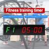 Таймер для зала, Интервальные часы с ярким светодиодом, Таймер Crossfits с обратным/прямым отсчетом, Секундомер, Настенный таймер для тренировок с пультом ДУ для зала