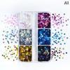 1Box Colorful Nail Charms Laser Star Sequins Mix 3D Thin Sheet for Gel Manicure DIY Nail Art Decoration