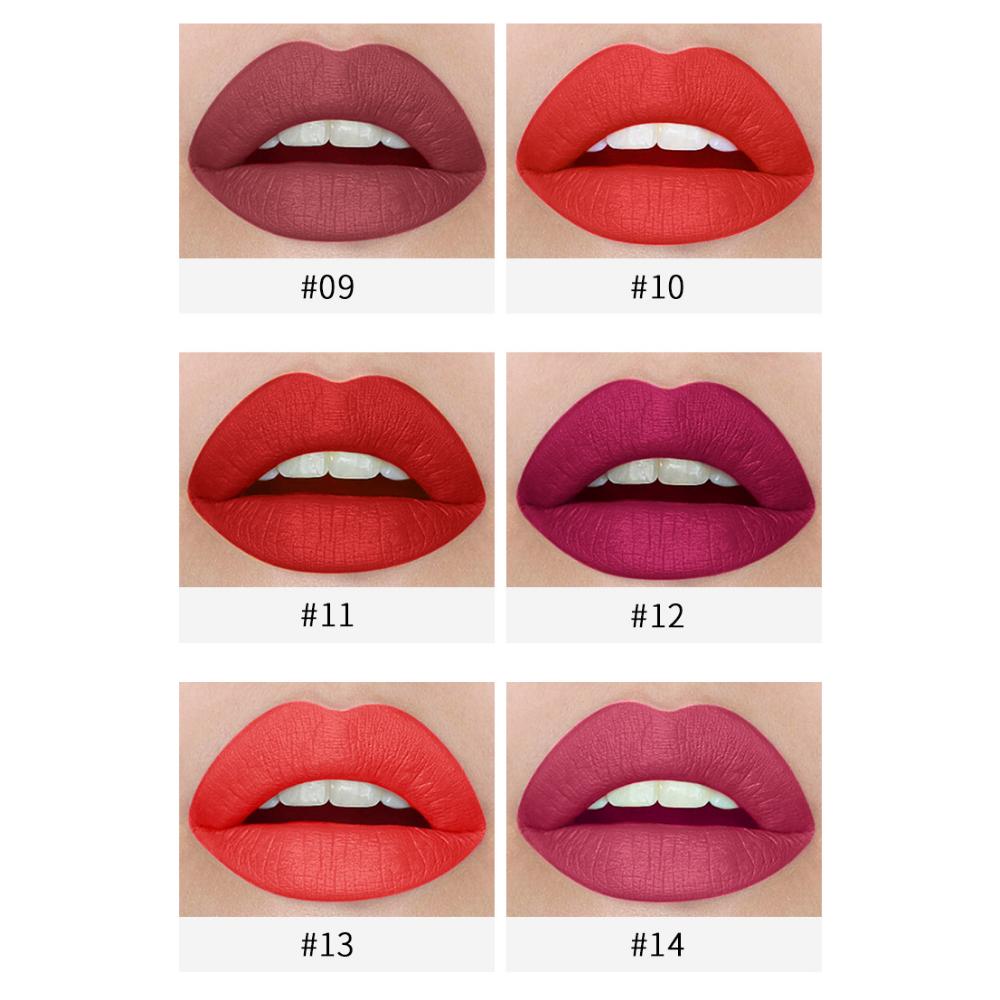 VIBELY Matte Non-Stick Lipstick Single Small Fine Lipstick Pink