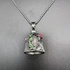 Luck Riding Bell Biker Guardian Lucky Bell Titanium Steel Bell with Engraved Rose