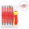 8pcs Insulated Screwdriver Set Electrician Repair Tools Kit Chrome Vanadium Steel Interchangeable Blade
