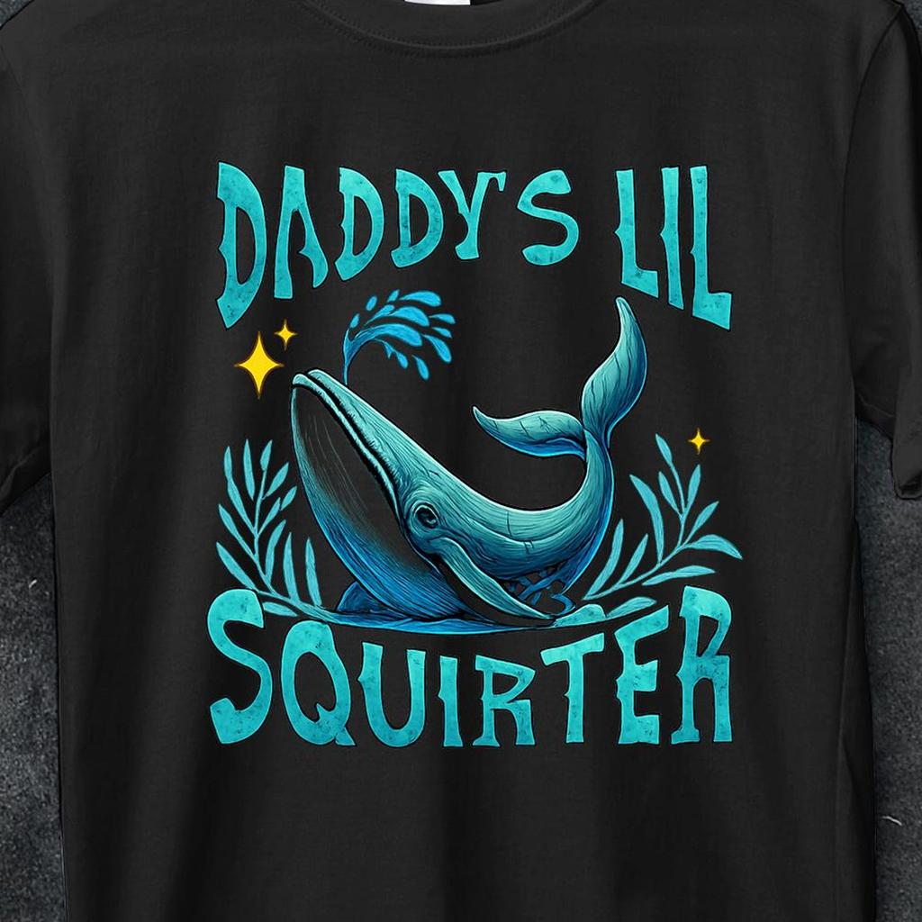 Inappropriate Daddy's Lil Squirter, Offensive meme, Embarrassing Dank Meme Women, Humorous Shirt for Adults, Women T Shirt, Funny Quote Tee
