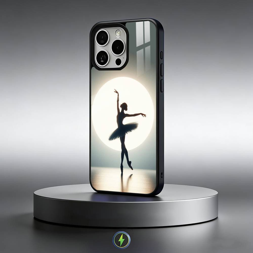 Чехол для телефона 'Балерина' для iPhone 17, 16, 15, 14, 13, 12, 11 Plus, Pro Max Магнитный для Magsafe Беспроводной Зарядки