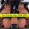 Автомобильные коврики для Toyota Vios Yaris 2007 2006 Стильные подставки под ноги Автоаксессуары для салона Чехлы Запасная часть