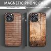 Резная деревянная чехол для телефона iPhone 16 Pro Max Чехол 15 14 13 12 11 X XR XS XSMAX 8 Plus Mini Pro Max Стекло Магнитный чехол для телефона
