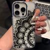 Bohemian Mandala Pattern Phone Case For Iphone 17 Air 16 16E 15 14 13 12 11 Pro Max 17E Plus Chiffon Texture Back Cover
