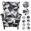Чехол на кресло с принтом, эластичные чехлы на кресла из спандекса, скандинавские моющиеся чехлы для дивана, чехлы для подушек для свадебного декора