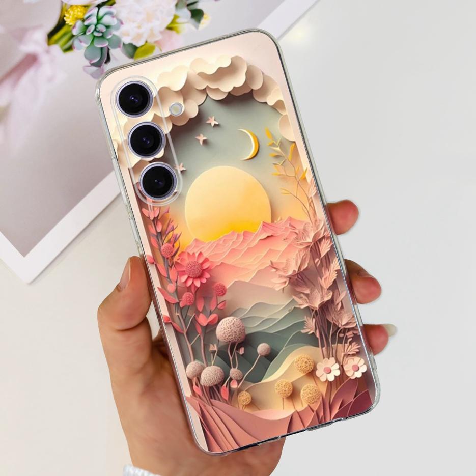 Чехол для Samsung Galaxy S24 Plus SM-S926B Милый Модный Расписной Чехол Мягкий Тонкий Чехол для Телефона Для Samsung S24 Ultra S 24 S24+ Fundas