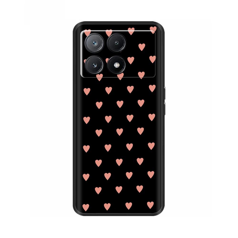 Чехол для телефона Poco X6 Pro Задняя крышка для Poco X6 Neo Pocox6 Pro 5G Мягкий черный силиконовый бампер Ударопрочный защитный корпус Чехлы