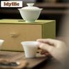 Восточный китайский стиль розово-голубой чайный сервиз полный набор антикварный набор для чайной церемонии чайник и набор чайных чашек столовая посуда украшения