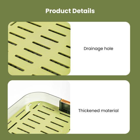 Пластина для хранения чайной посуды Yousheng, поднос для хранения воды, прямоугольный простой современный сливной дизайн, съемный держатель для чайной чашки для домашнего использования