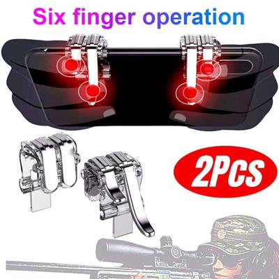 Металлический Смартфон Мобильный Игровой Пад Игровой Триггер для Мобильной Игры Кнопка Огня Кнопка Прицеливания L1 R1 Шутер PUBG Контроллер