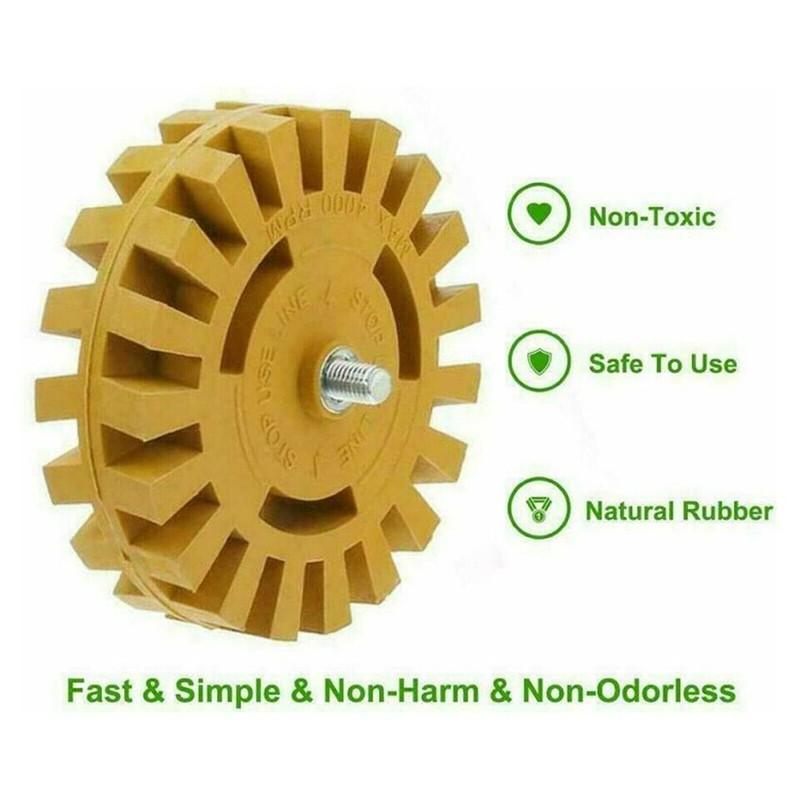 Pneumatic Rubber Removal Disc Car Body Sticker Remover Protecting Car Paint Surfaces Adhesive Cleaner Tool