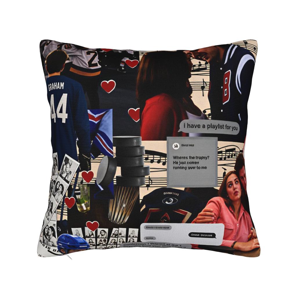 Briar U Hawks Briar University Hockey club Off Campus Pillow Cover Funny Pillow Case For Couch Sofa Bedroom Graphic Pillowcases